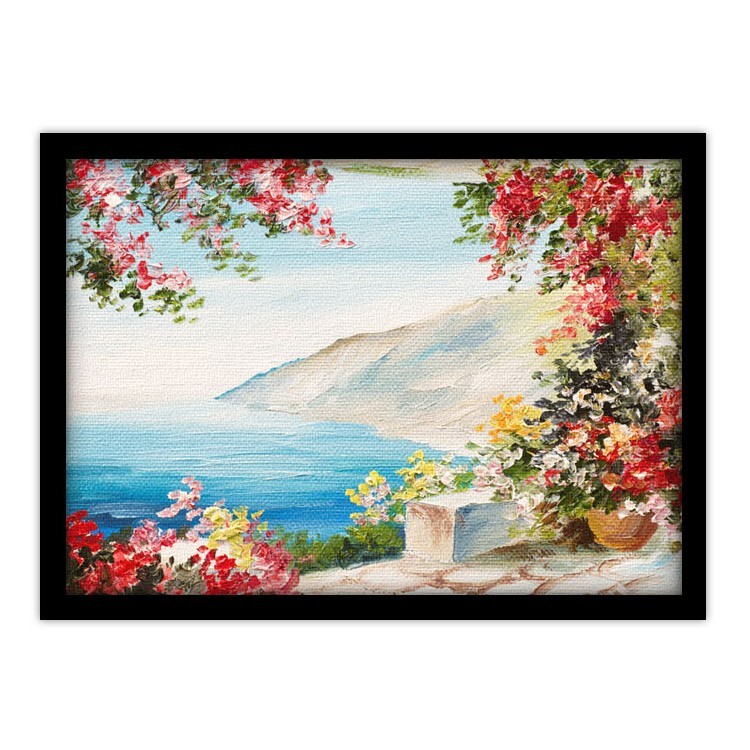 Πίνακας σε Καμβά Ελαιογραφία, Θέα στη θάλασσα