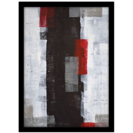 Black Red and Grey Πίνακας σε Καμβά