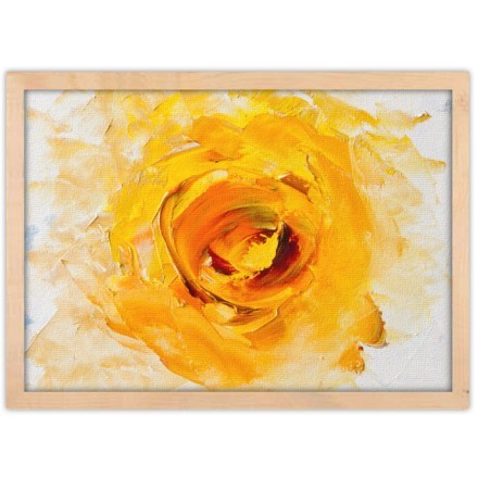 Κίτρινο τριαντάφυλλο Πίνακας σε Καμβά