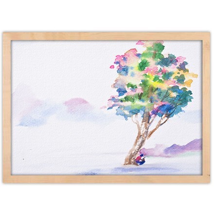 Πολυχρωμο δένδρο Πίνακας σε Καμβά