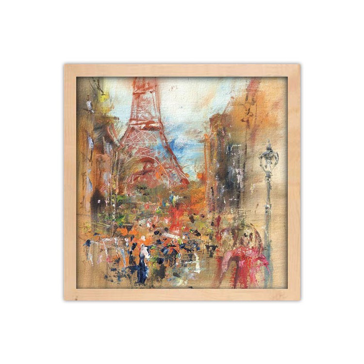 Πίνακας σε Καμβά Αφηρημένη ζωγραφιά Παρίσι