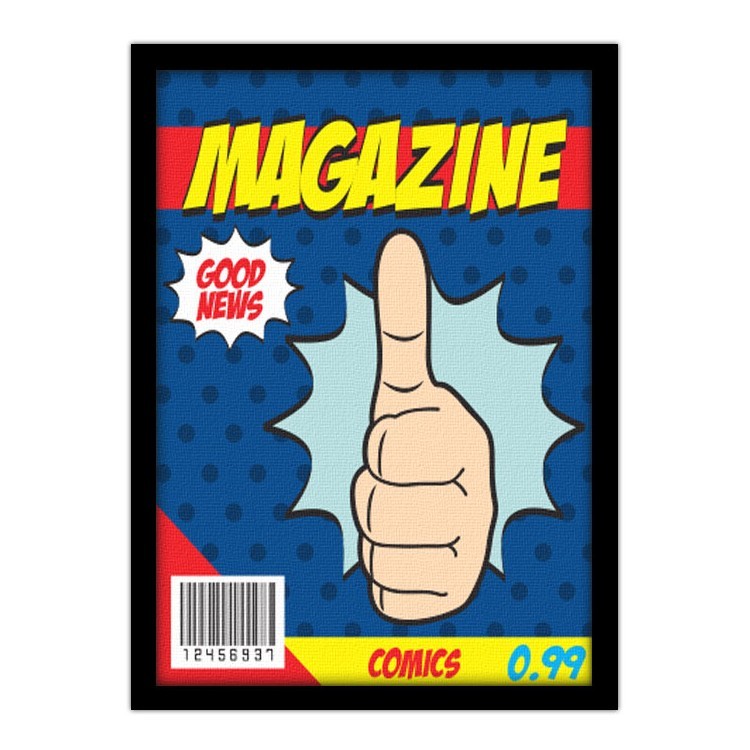 Πίνακας σε Καμβά ''Good news''