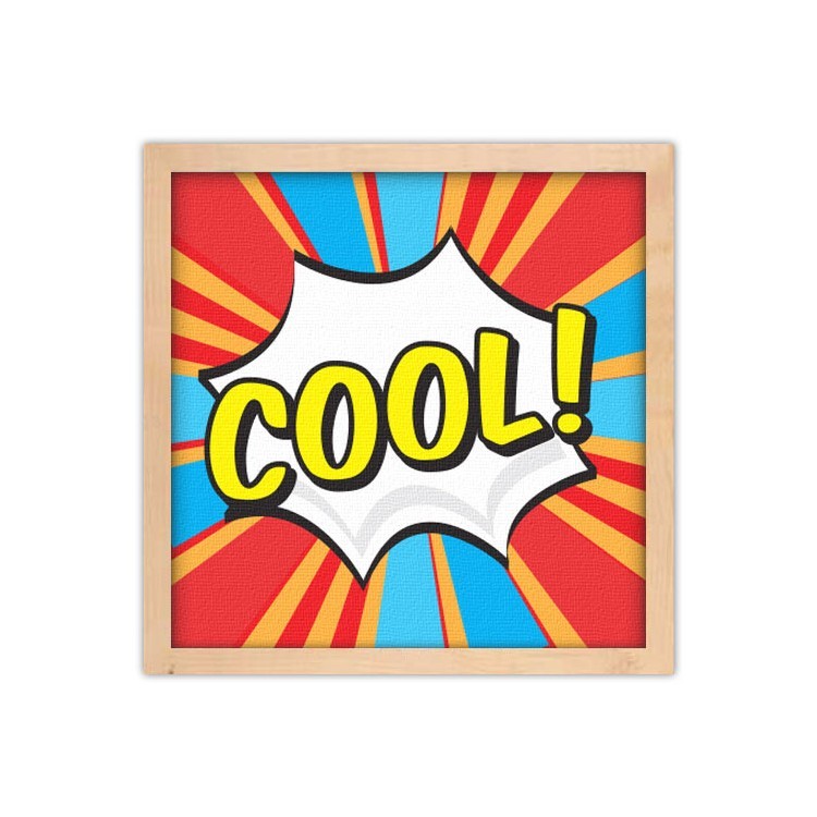 Πίνακας σε Καμβά ''ΧΑΛΑΡΑ'' σε πολύχρωμο φόντο