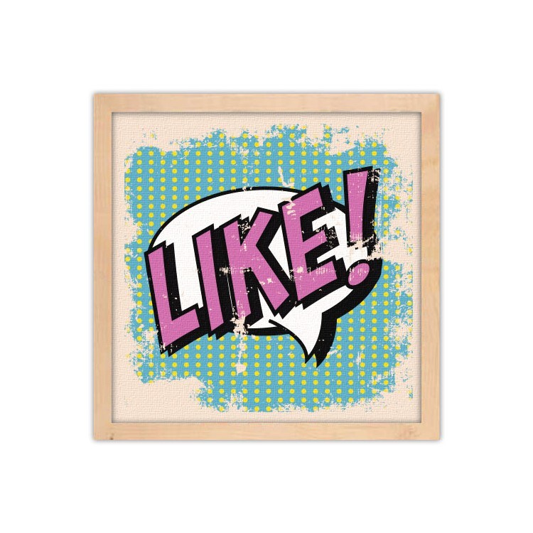 Πίνακας σε Καμβά Σύννεφο ''Μου αρέσει''