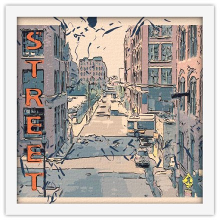 Street Πίνακας σε Καμβά