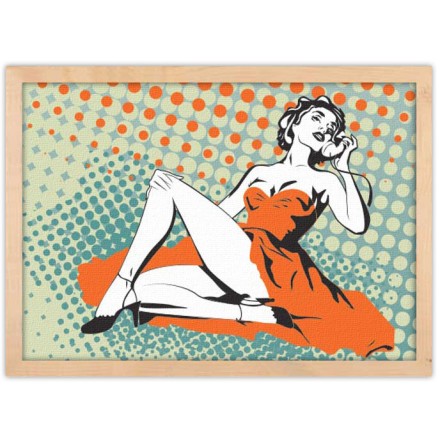 Pin-up κορίτσι Πίνακας σε Καμβά