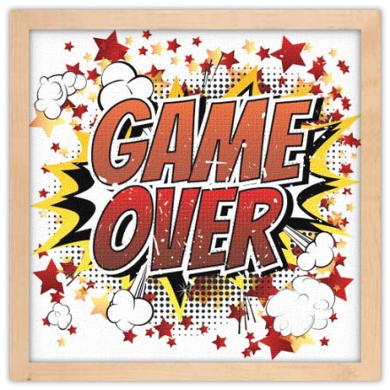 Game over Πίνακας σε Καμβά