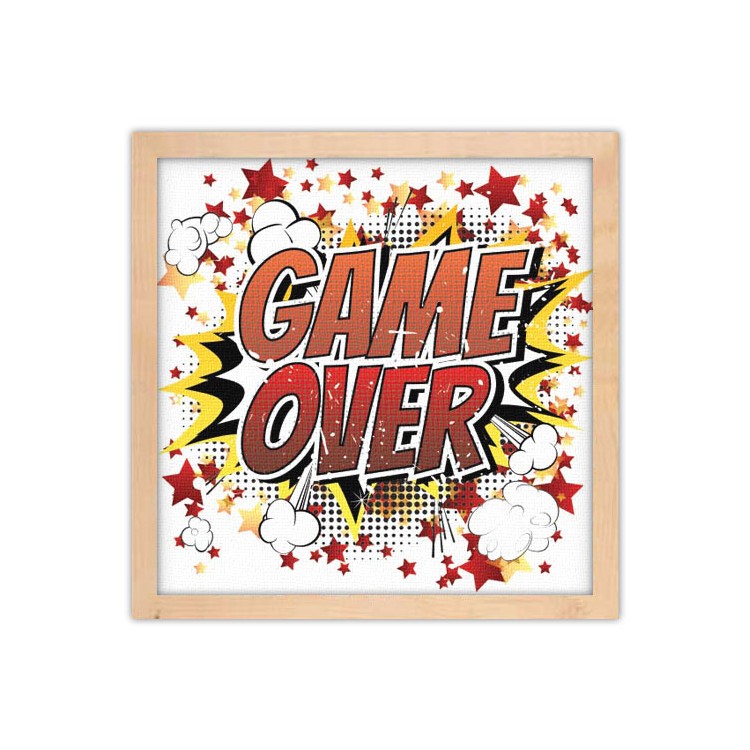 Πίνακας σε Καμβά Game over