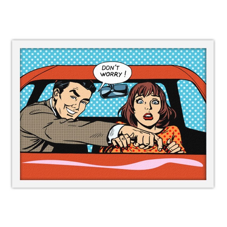 Πίνακας σε Καμβά Don't worry