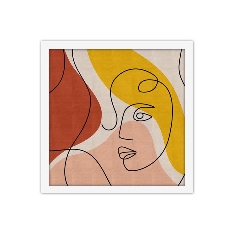 Πίνακας σε Καμβά Abstract πρόσωπο με χρώματα