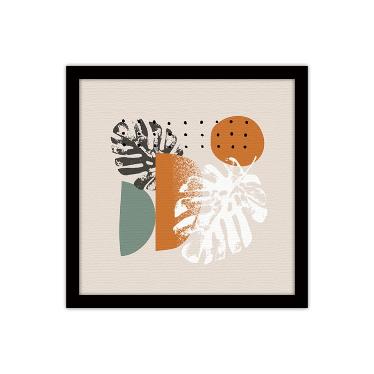 Πίνακας σε Καμβά Leaves and shapes