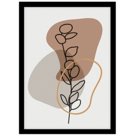 Plant outline Πίνακας σε Καμβά
