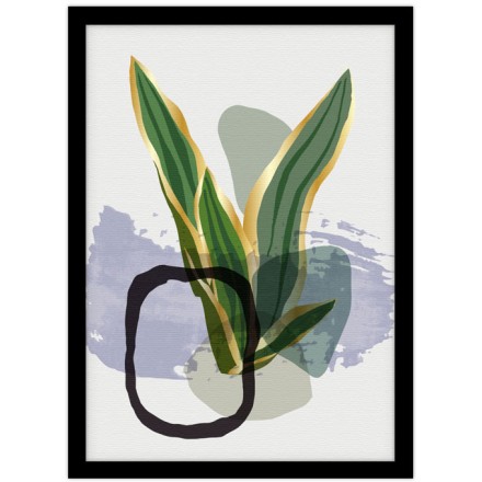 Painting with plant Πίνακας σε Καμβά