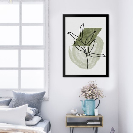 Serene green painting