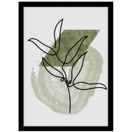 Serene green painting Πίνακας σε Καμβά