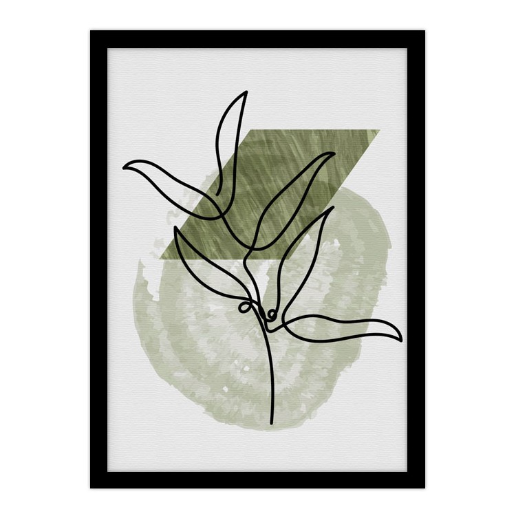 Πίνακας σε Καμβά Serene green painting