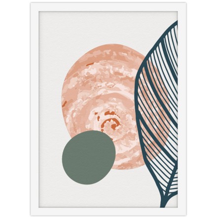 Pink circle Πίνακας σε Καμβά