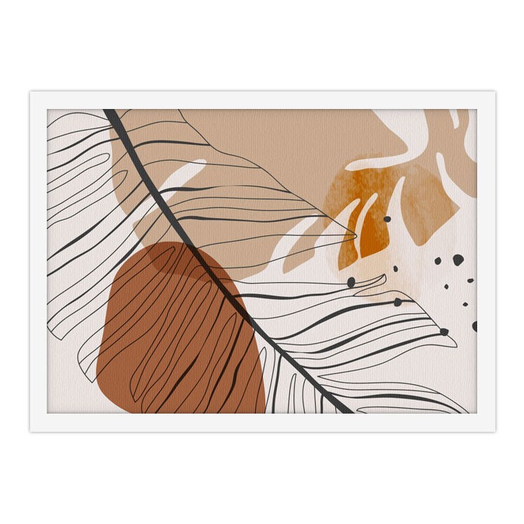 Πίνακας σε Καμβά Beige impression