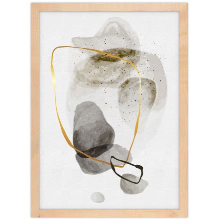 Grey painting touches Πίνακας σε Καμβά