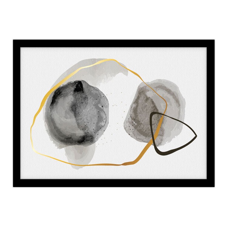 Πίνακας σε Καμβά Grey circles