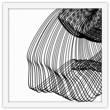 Art with lines Πίνακας σε Καμβά