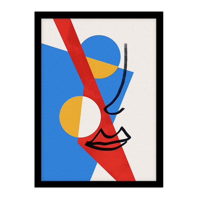 Πίνακας σε Καμβά Red, blue & yellow