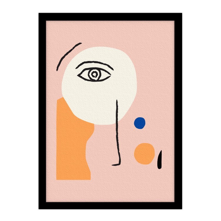 Πίνακας σε Καμβά Μάτι σε ροζ σύνθεση