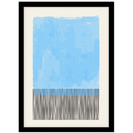 Blue shape Πίνακας σε Καμβά