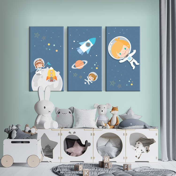 Multi Panel Πίνακας Μικροί αστροναύτες