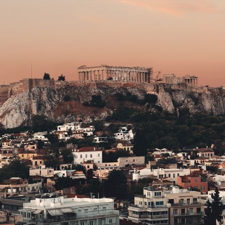 Ηλιοβασίλεμα με θέα την Ακρόπολη , Αθήνα