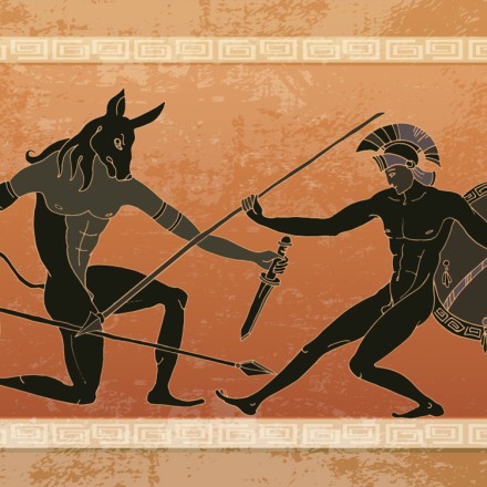 Κυνήγι Μινώταυρου, Αρχαίο Ελληνικό Στυλ