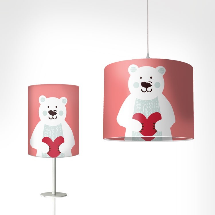 Φωτιστικό Set Χαριτωμένο Αρκουδάκι με καρδιά