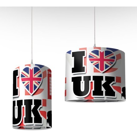 I Love UK Φωτιστικό Οροφής