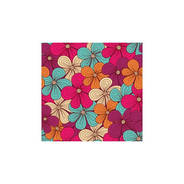  Πολύχρωμα μοτίβο με λουλούδια