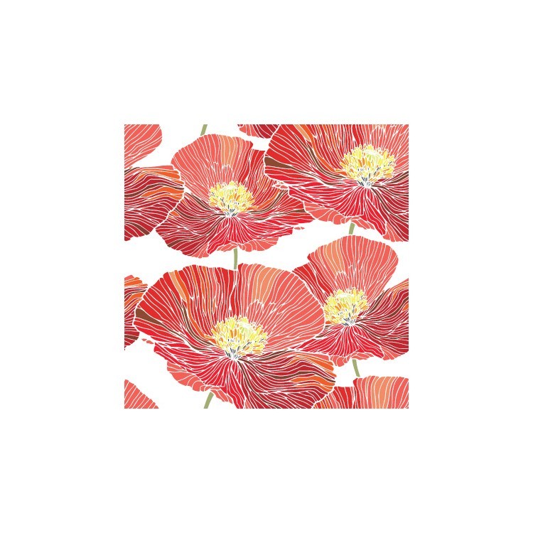  Μοτίβο με πορτοκαλί λουλούδι