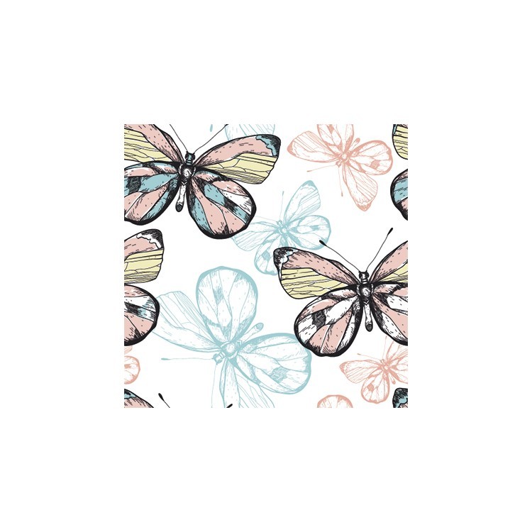  Μοτίβο με πολύχρωμες πεταλούδες