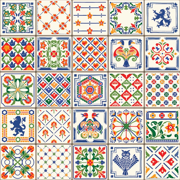  Indigo Blue Tiles