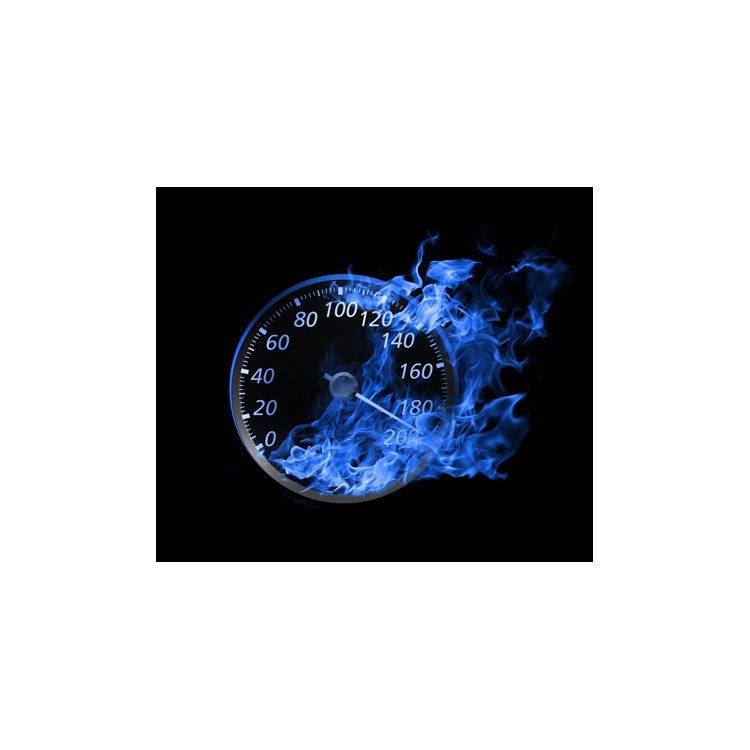  Ταχύμετρο με εφέ μπλε φωτιάς