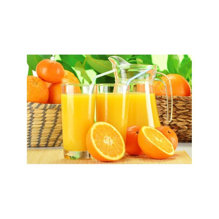  Δύο ποτήρια χυμό πορτοκαλιού