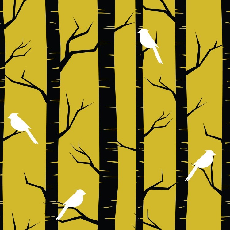  Δέντρα με άσπρα πουλιά
