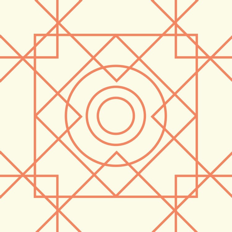  Μοτίβο με πορτοκαλί γεωμετρικά σχήματα
