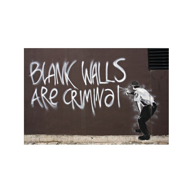  Blank walls are criminal, γκράφιτι