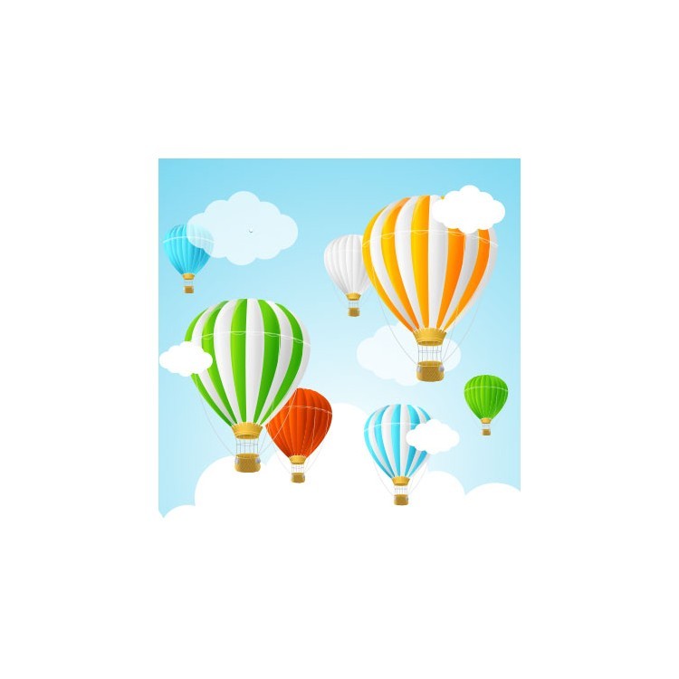  Πολύχρωμα αερόστατα
