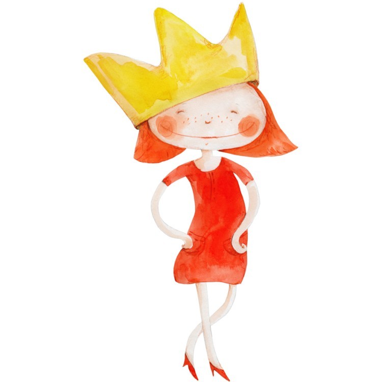  Πριγκίπισσα με κόκκινο φόρεμα