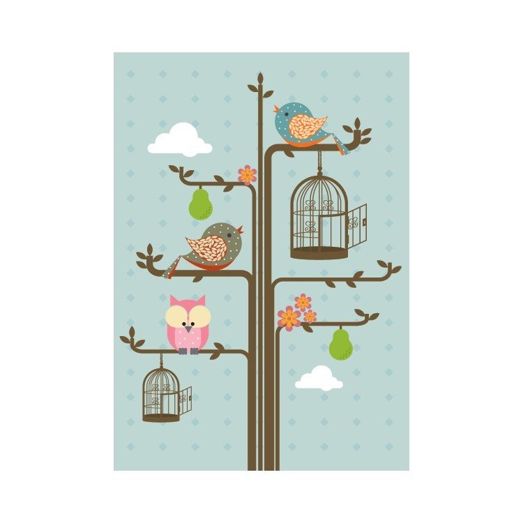  Πουλιά σε κλαδιά δέντρου