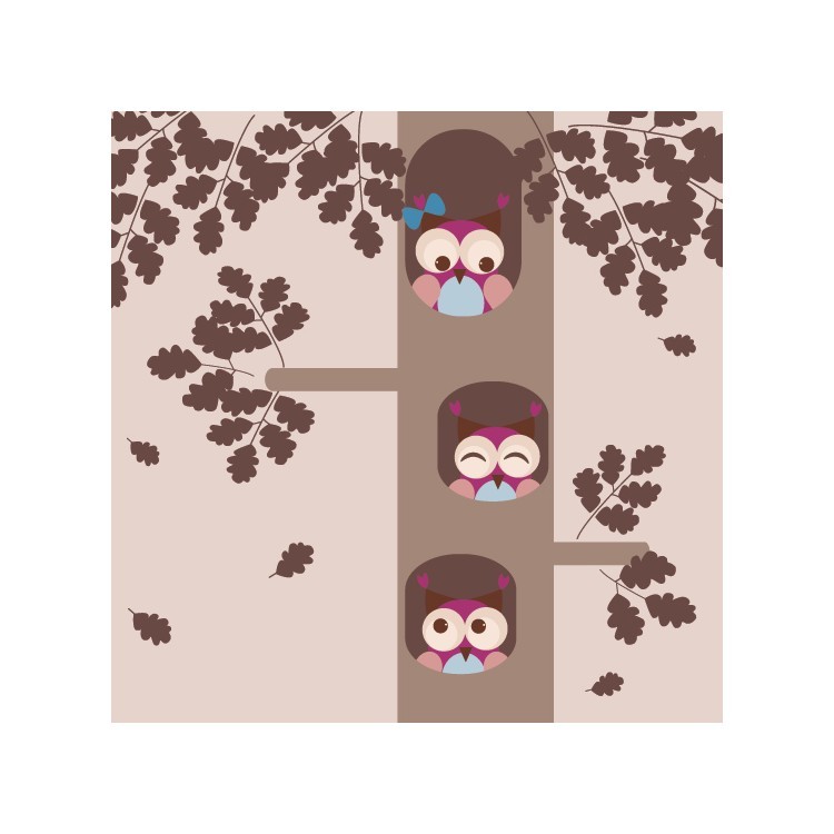  Κουκουβάγιες σε δέντρο