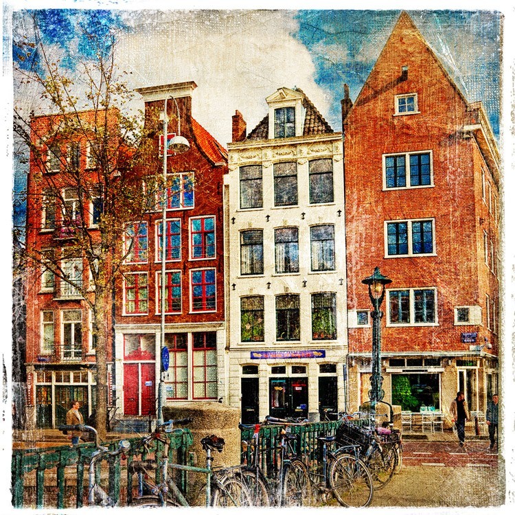  Ρετρό φωτογραφία Άμστερνταμ