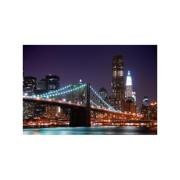  Φωταγωγημένη γέφυρα στη Νέα Υόρκη