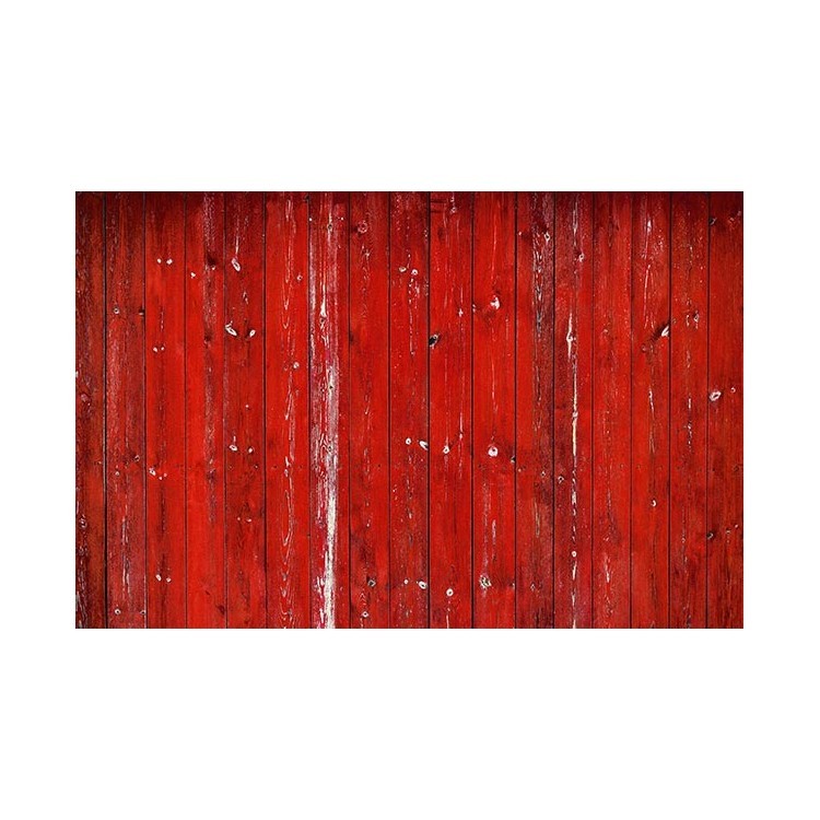  Ξύλινος τοίχος κόκκινος