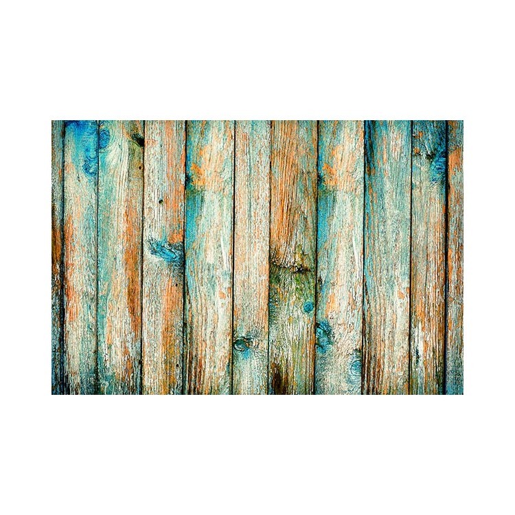  Μπλε ξύλινος τοίχος
